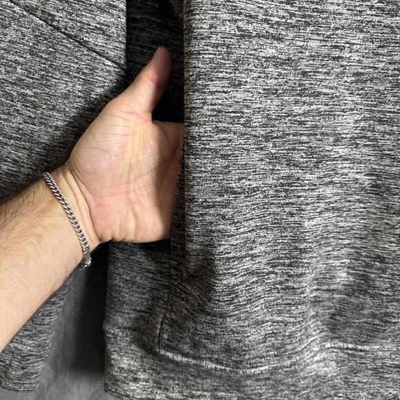 Lululemon Men's Size Medium Heathered Gray City Sweat Hooded Pullover Sweater - Picture 3 of 10